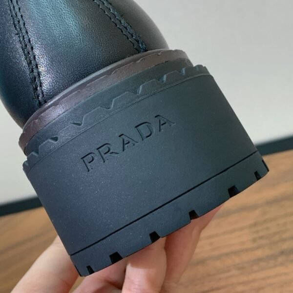 Prada Lace-up Ankle Boots Black