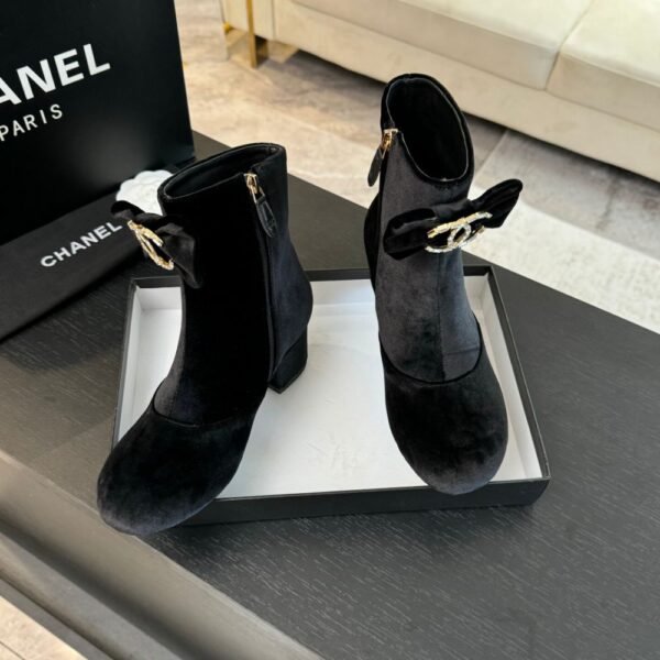 Chanel Women Shoes Plush Black