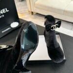Chanel Women Shoes Plush Black