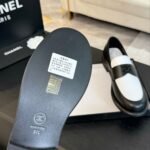 Chanel Moccasins White and Black