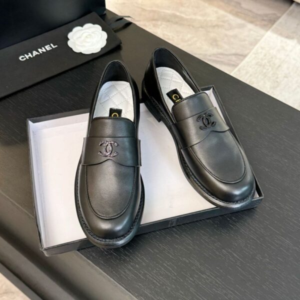 Chanel Moccasins Black