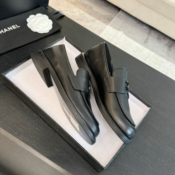 Chanel Moccasins Black