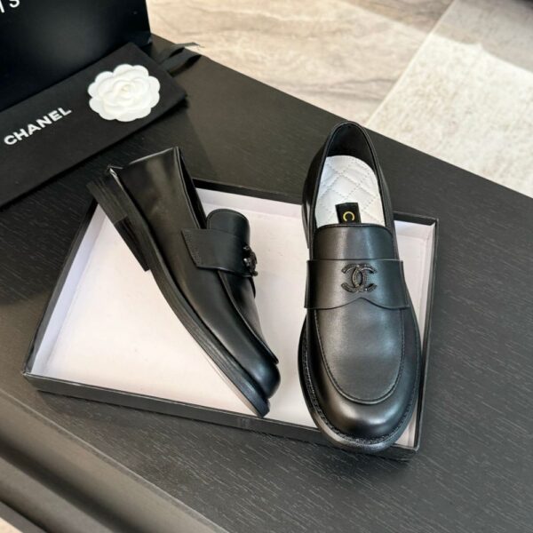 Chanel Moccasins Black