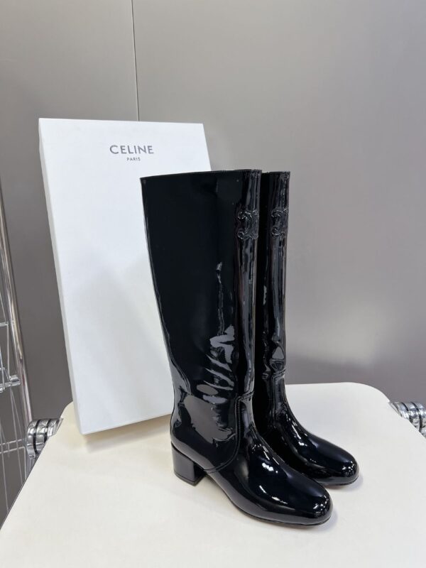 Celine 24FW Retro Long Boots Black