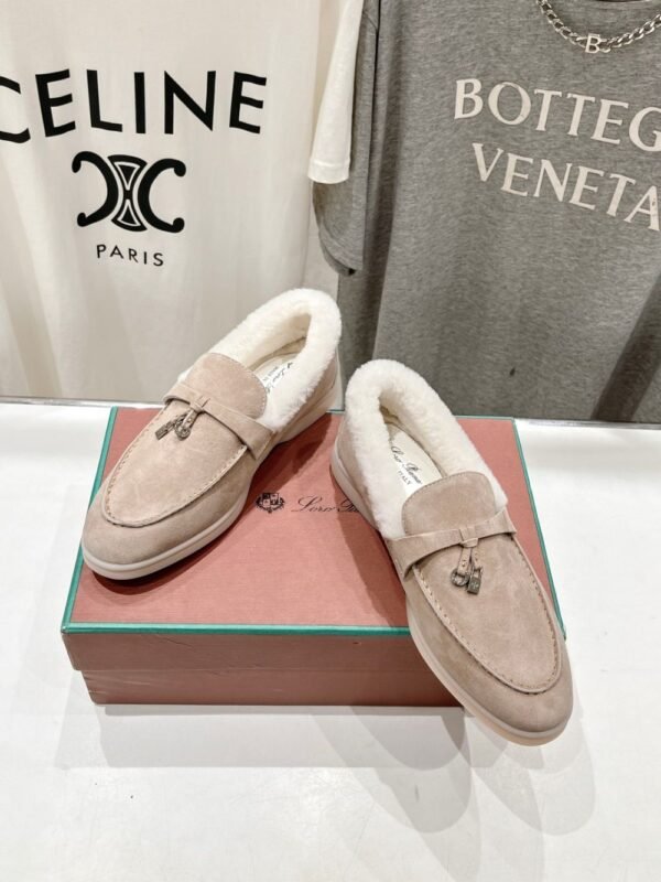 Loro Piana Loafers Pink White