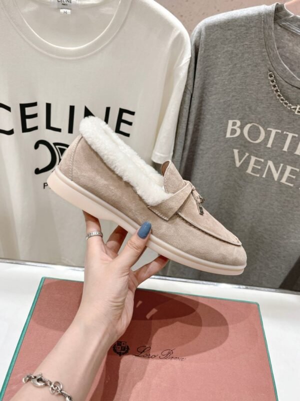 Loro Piana Loafers Pink White