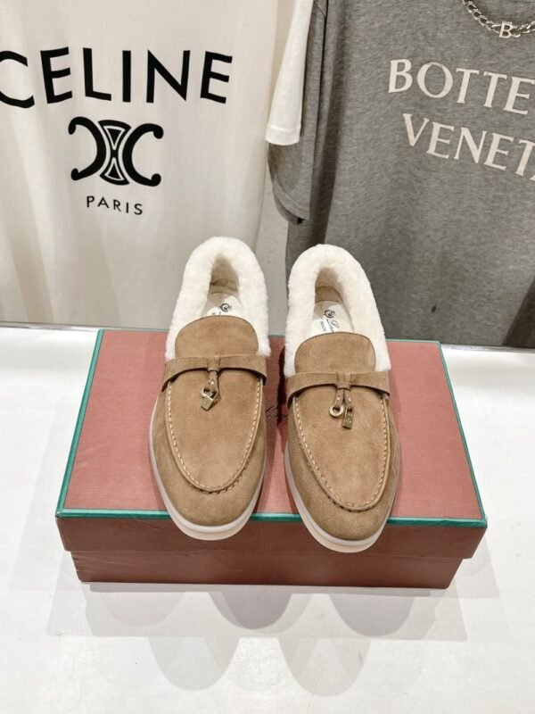 Loro Piana Loafers Camel White