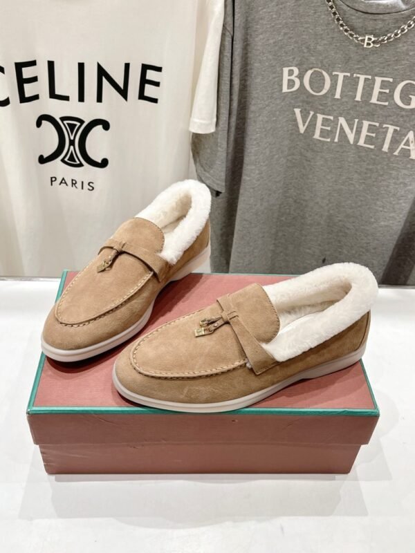 Loro Piana Loafers Camel White