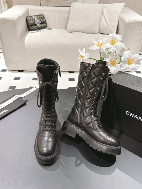 Chanel 24ss  Long Boots Black