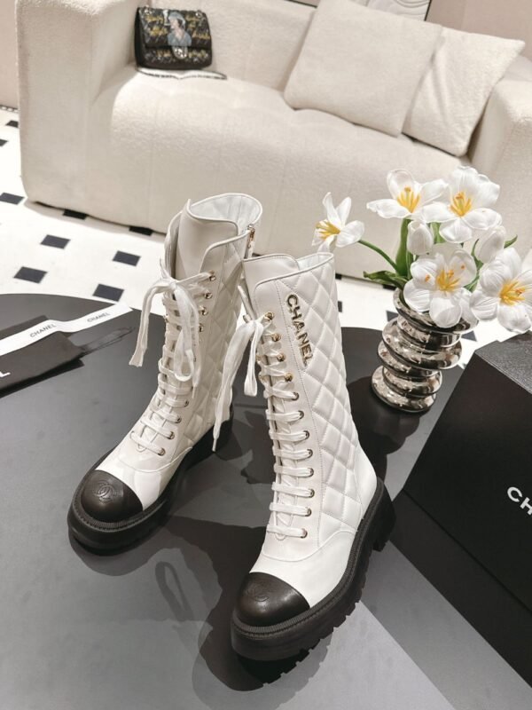 Chanel 24ss  Long Boots White