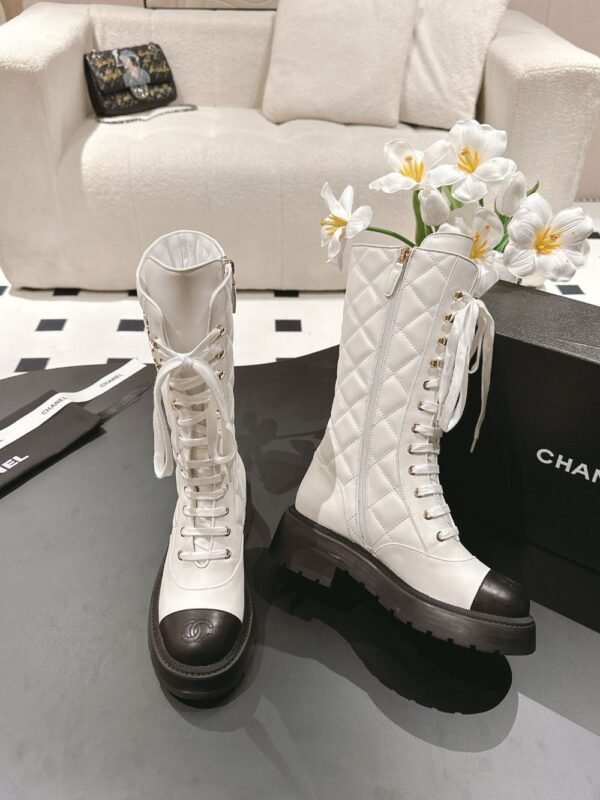 Chanel 24ss  Long Boots White
