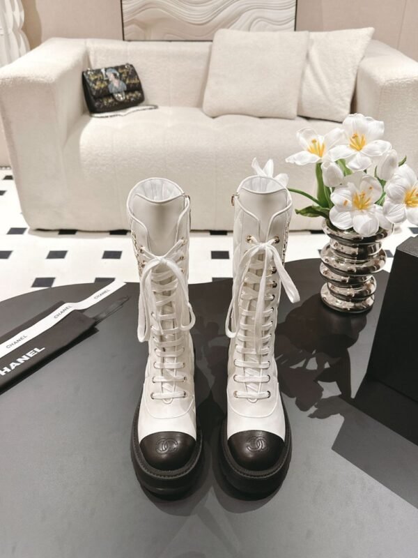 Chanel 24ss  Long Boots White