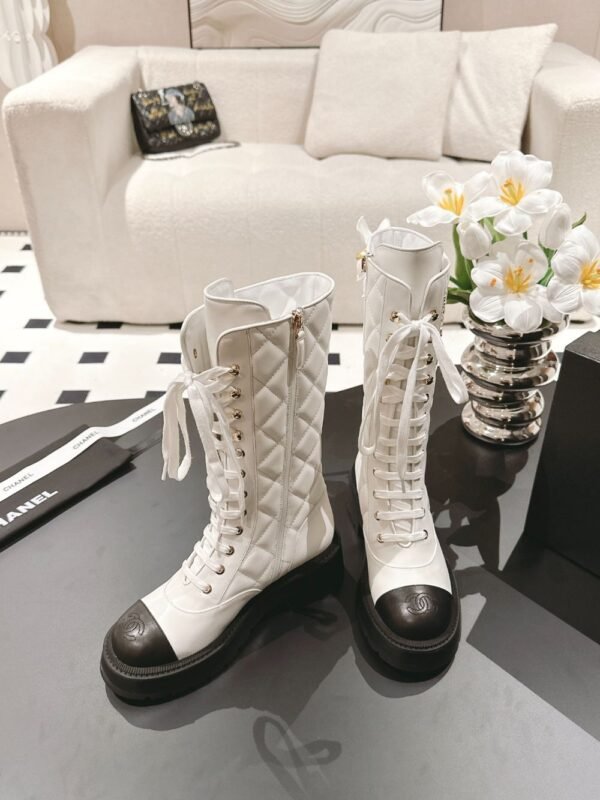 Chanel 24ss  Long Boots White