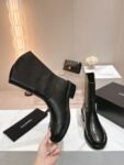 Chanel 24ss Ankle Boots Leather Black