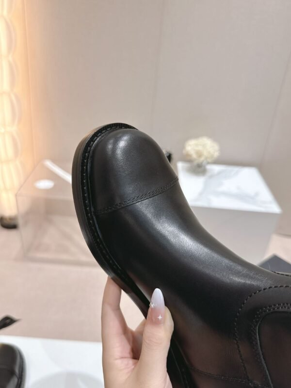 Chanel 24ss Ankle Boots Leather Black