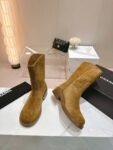 Chanel 24ss Ankle Boots Camel