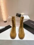 Chanel 24ss Ankle Boots Camel