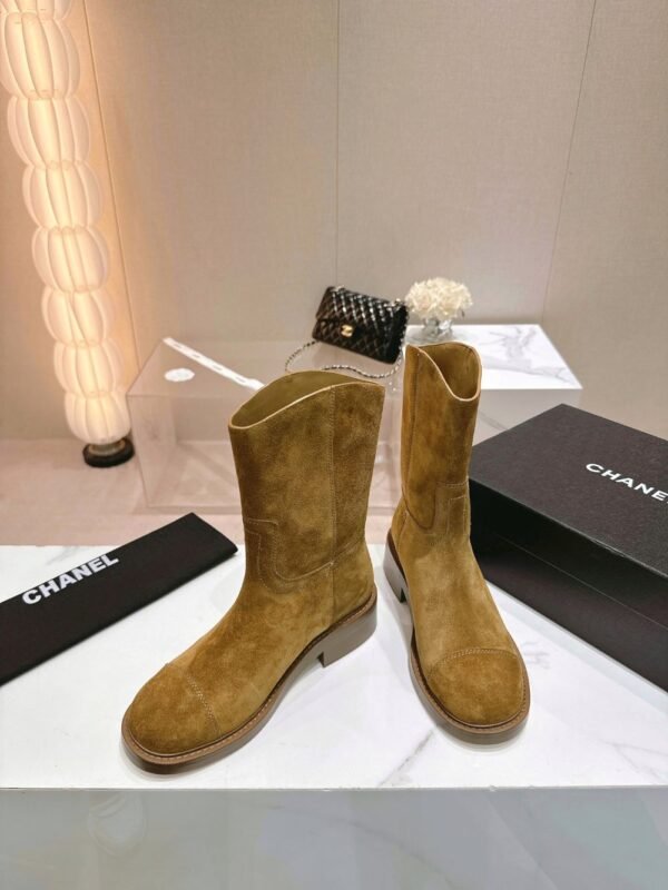 Chanel 24ss Ankle Boots Camel