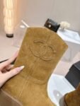 Chanel 24ss Ankle Boots Camel