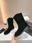 Chanel 24ss Ankle Boots Black
