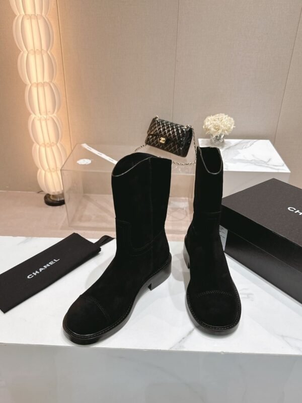 Chanel 24ss Ankle Boots Black