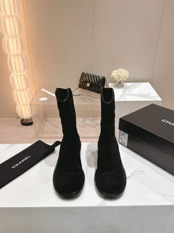 Chanel 24ss Ankle Boots Black
