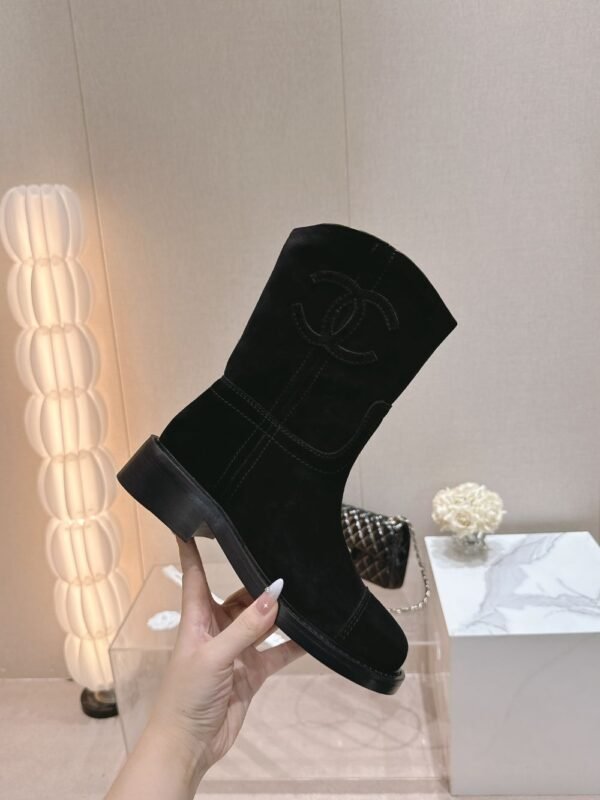Chanel 24ss Ankle Boots Black