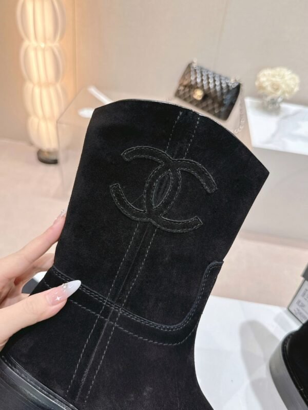 Chanel 24ss Ankle Boots Black