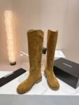 Chanel 24ss Long Boots Camel