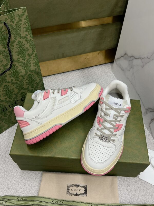 Gucci Screener GG 24ss White Pink Grey