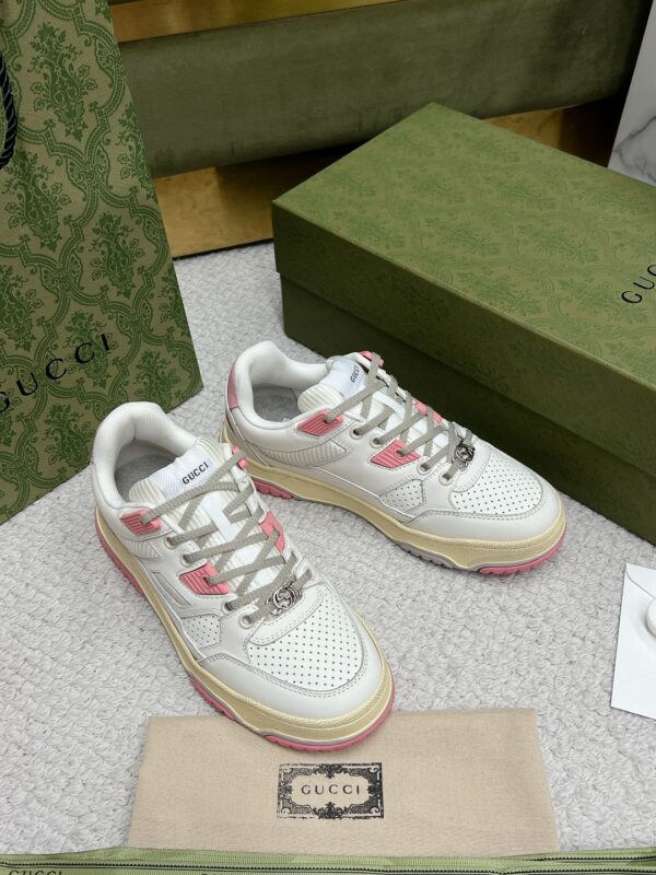 Gucci Screener GG 24ss White Pink Grey