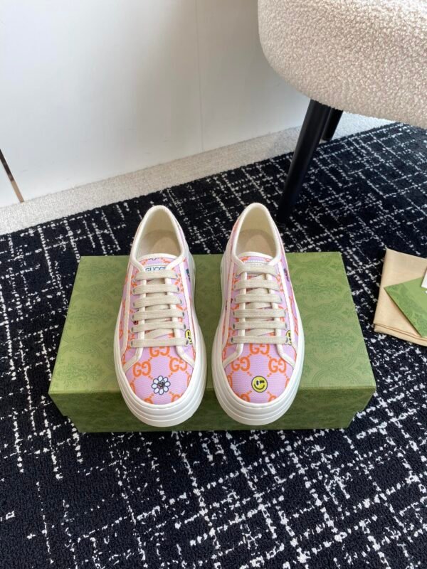 Gucci  Flat Shoes GG 24ss Pink Flower