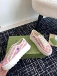 Gucci  Flat Shoes GG 24ss Pink Flower