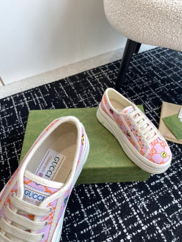 Gucci  Flat Shoes GG 24ss Pink Flower