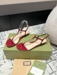 Gucci Sandals 24ss Wine Red