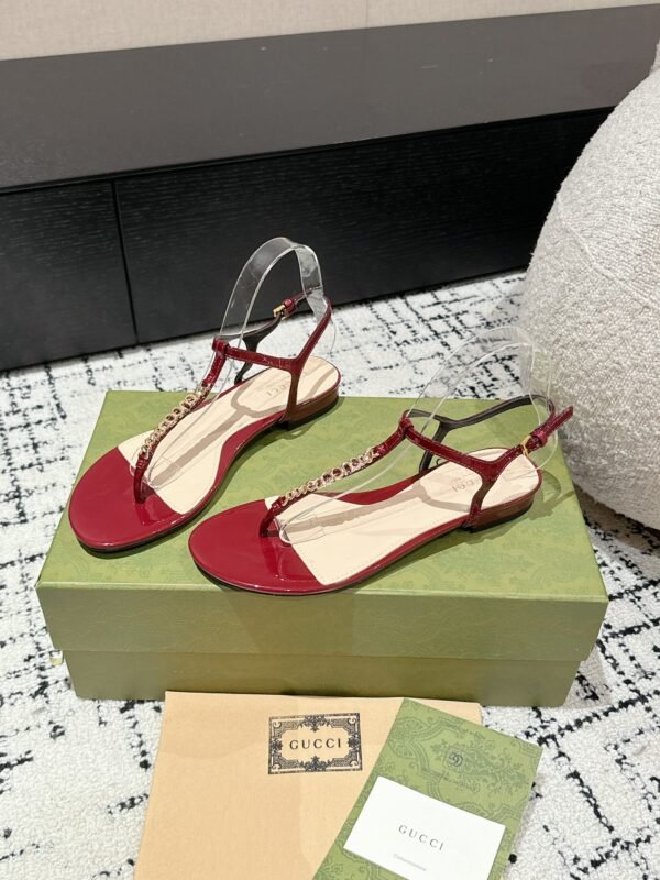 Gucci Sandals 24ss Wine Red