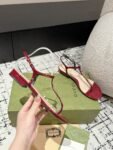 Gucci Sandals 24ss Wine Red
