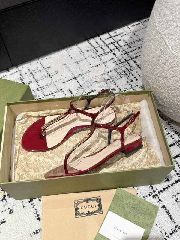 Gucci Sandals 24ss Wine Red