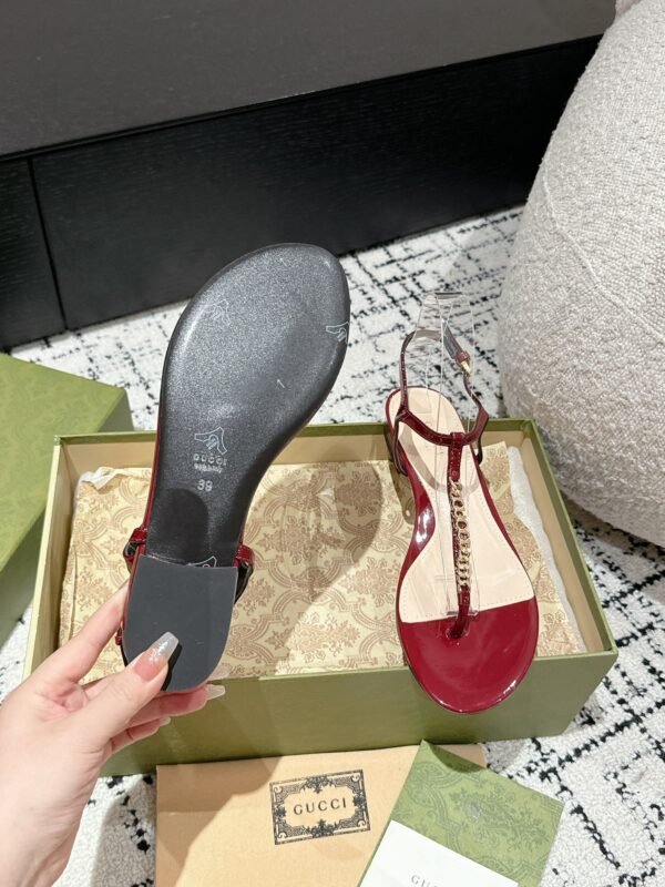 Gucci Sandals 24ss Wine Red