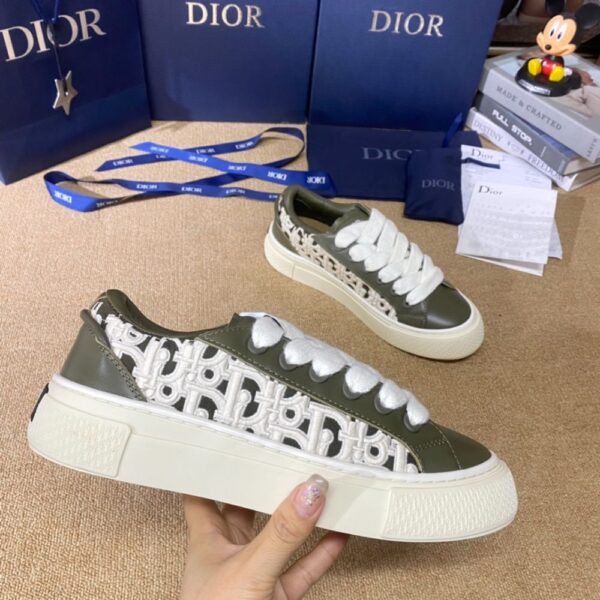 Dior B33  Olive Green White