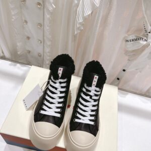 Marni  Wool Canvas Shoes Black