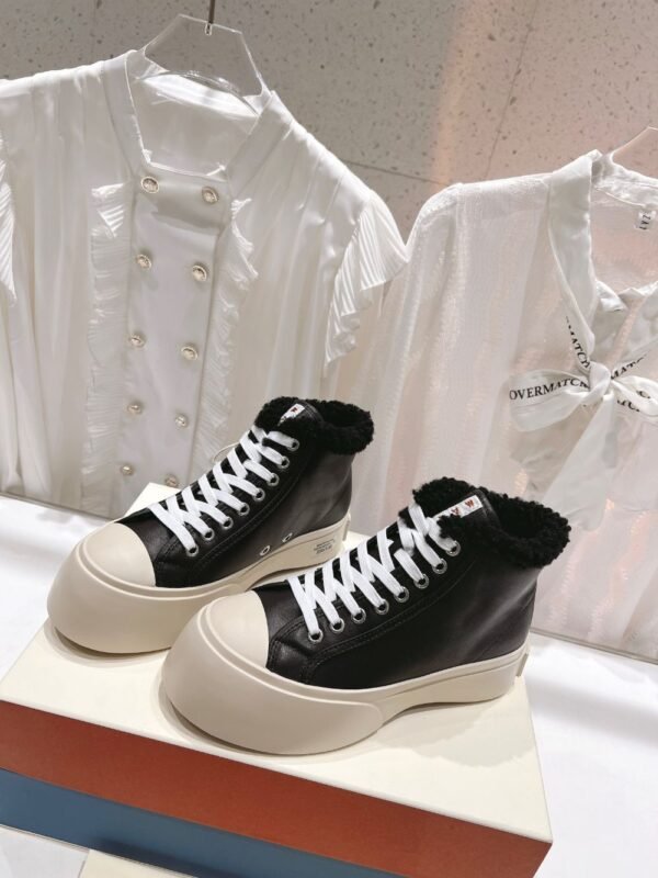 Marni Wool Canvas Shoes Black
