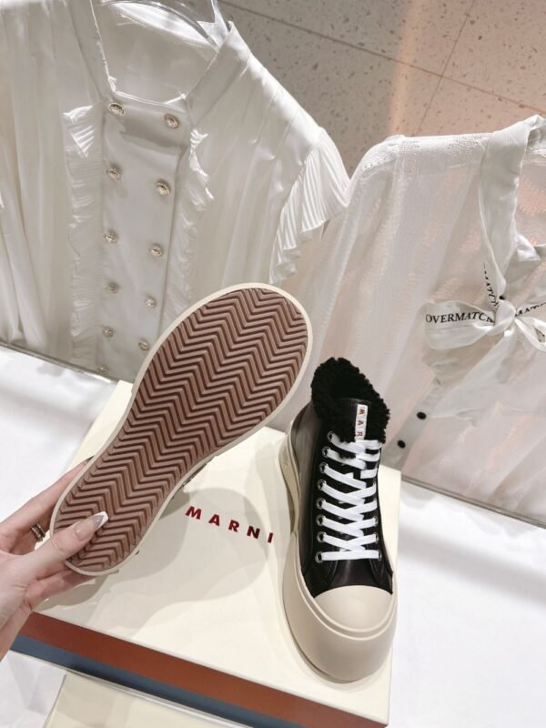 Marni Wool Canvas Shoes Black