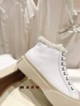 Marni  Wool Canvas Shoes White