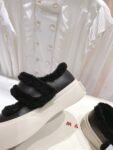 Marni  Wool Flat Shoes Black