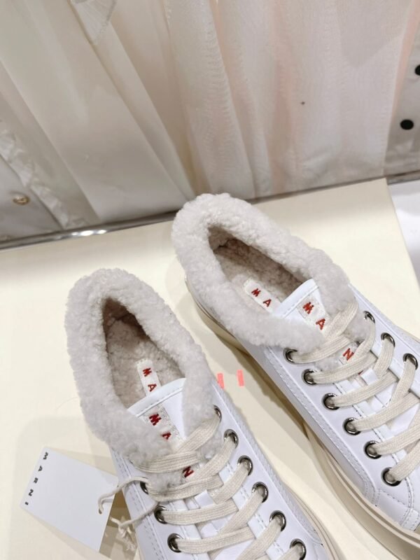 Marni  Wool Flat Shoes 24ss White