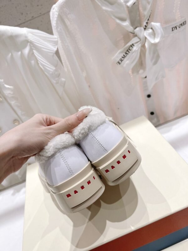 Marni  Wool Flat Shoes 24ss White