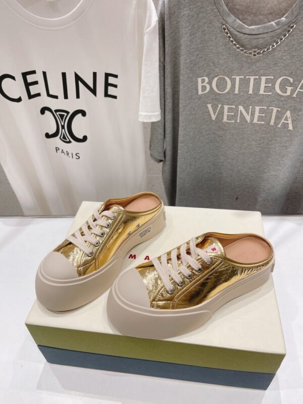 Marni  Lace-up Sandals 24ss Gold