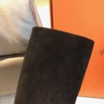 Hermes Kelly 24ss Long Boots Suede Black
