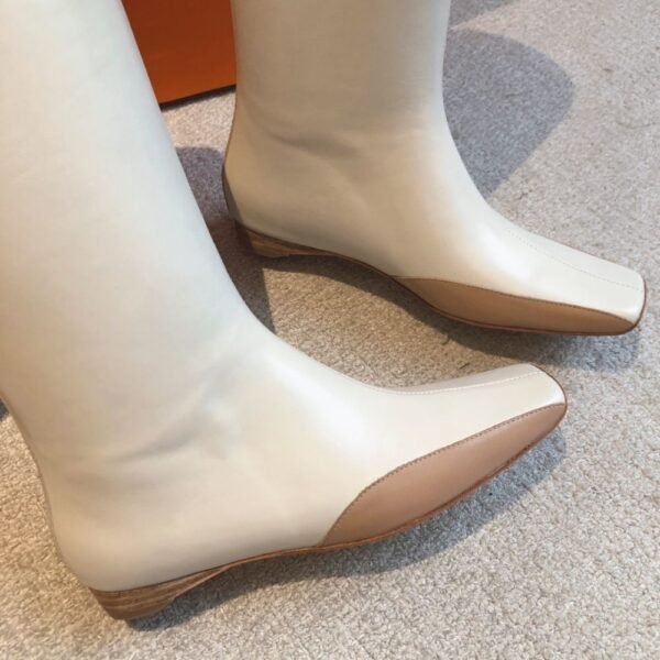 Hermes Kelly 24ss Long Boots White